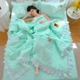 Korean Version Lace Summer Cool Quilt, Washable Cotton, Machine