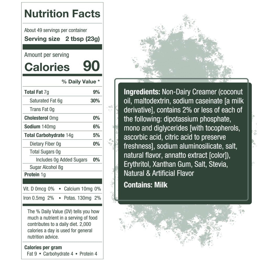 5 SPARROWS Healthy Sugar-Free Frappe Mix Powder, Milkshake & Smoothie Mix Base - Stevia-Sweetened, Zero Sugar Creamer, Keto-Friendly Drink Mix, 40oz (2.5lb)