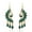 Green, variant on Peacock Teardrop Earrings, Peacock Chandelier Dangle Earrings for Women, Bohemian Phoenix Bird Earrings, Peacock Linear Earrings for Ladies, Cute Peacock Statement Earrings