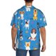 thumbnail image 3 of Fotbe Cute Dogs Camisa Estampada de Manga Corta para Hombre, Casual de Verano, Estilo Playero, Sin Arrugas-3X-Large, 3 of 5