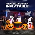 thumbnail image 4 of Ayieyill 8.5FT Halloween Inflatables Pumpkin Ghost Family with Built-in LED Lights, Halloween Blow up Yard Decorations, 4 of 8