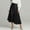 01 Black, variant on Womens Summer Skirts Casual Front Button A-Line High Waisted Midi Skirt with Pockets