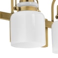 thumbnail image 6 of Fessler Collection Two-Light Vintage Brass Opal Glass Farmhouse Bath Light, 6 of 12