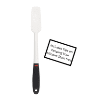 OXO Softworks Silicone Jar Spatula - White - with Tips on Keeping your Silicone Stain Free