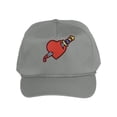 thumbnail image 1 of Gravity Threads Heart Stab Cotton Twill Cap - Grey, 1 of 2