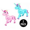 Majestic Prancing Unicorns Toy Set - Make Music, Blinking Lights, And Walks Around (2 Pack)