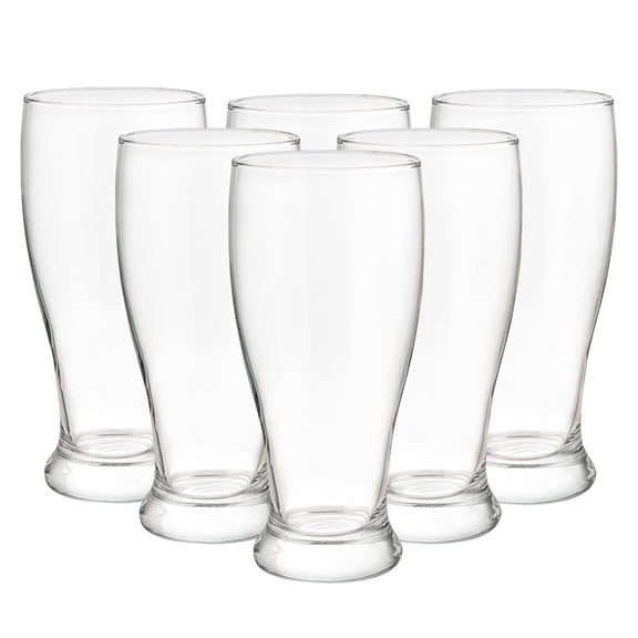 Set 6 Vasos Cerveceros LAV Plisner Vidrio