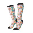 thumbnail image 2 of Fotbe Tropical Plants print Women's Men's Novelty Crew Socks Cotton Socks Knee High Socks for Walking,Running,Nurses,Pregnancy, 2 of 8
