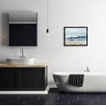 thumbnail image 2 of Stupell Industries Abstract Beach Coast Landscape Painting Jet Black Floating Framed Canvas Print Wall Art, Design by June Erica Vess, 2 of 8