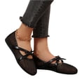 thumbnail image 7 of Willtoo Women's Mesh Ballet Flats Buckle Strap Comfortable Ballerina Shoes Ladies Fishnet Slip-on Casual Dress Mary Jane Flats, 7 of 7