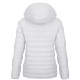 thumbnail image 4 of YUCOLEN Women's Lightweight Puffer Jacket with Hood Pockets Quilted Padded Full-zip Water-Resistant Windproof Transitional Winter Coat White S, 4 of 6