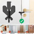 thumbnail image 4 of Cerradura de puerta portátil ajustable - Seguridad resistente para el hogar, hotel, apartamento, residencia universitaria y viajes - Seguridad mejorada y protección de la privacidad, 4 of 4