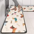 thumbnail image 2 of Kitchen Rugs Sets Of 2,Dachshund Anti Fatigue Kitchen Mat Rugs Non Slip Washable,Decorative Kitchen Floor Mats for Kitchen,Sink,Laundry,17"x47"+17"x47", 2 of 5