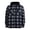 Dark Blue, variant on Men Flannel Plaid Jacket Lined Hoodies for Men Winter Warm Coat Buffalo Zipper Sweatshirt Black XXXL