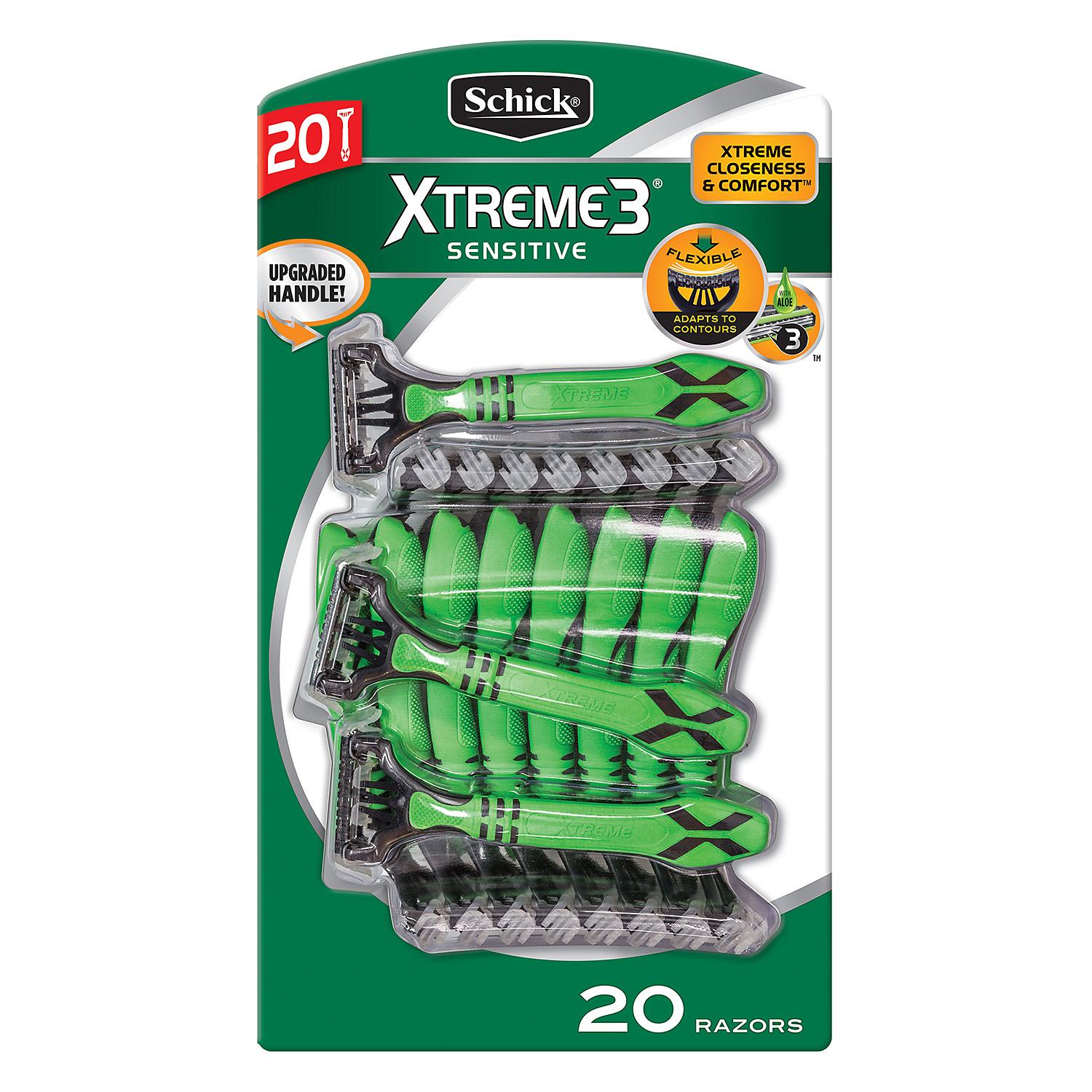 The Schick Xtreme 3 Disposable Razors (20 ct.)