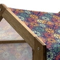 thumbnail image 4 of Floral Pet House, Silhouettes of Blossoming Fresh Petals of Spring Season on Dark Toned Background, Outdoor & Indoor Portable Dog Kennel with Pillow and Cover, 5 Sizes, Multicolor, by Ambesonne, 4 of 4