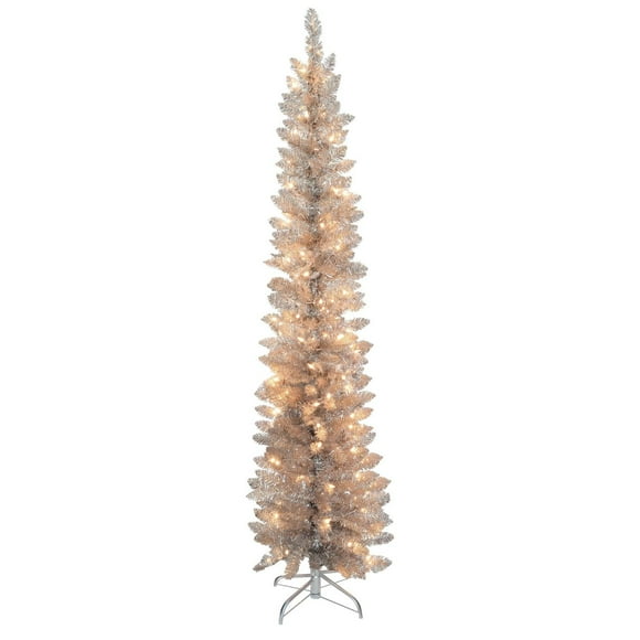 6 PI de guirlandes en or rose prééclairées minces, 100 mini lampes à incandescence claires, 250 conseils
