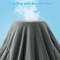 thumbnail image 3 of EMONIA Cooling Comforter Queen Size, Double-Sided Cooling Blanket for Hot Sleepers and Night Sweats, Soft Summer Cool Comforters, All-Season Lightweight Bed Comforter (Dark Gray 90"x90"), 3 of 12