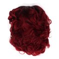 thumbnail image 3 of Cosplay , Fine Fiber Curly Short Women  Comfortable Wine Red Accessory Free DIY  For Party, 3 of 8
