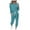 Blue_001, variant on Women Outfit Long Sleeve Color Block Patchwork Crewneck T-Shirt and Leggings Spring Fall Wear Outfits Patchwork T-Shirt Sets Seasonal Layering Blue XXXXXL