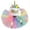 Multicolor, variant on 3PCS Newborn Baby Girls 1st Birthday Romper Tutu Skirt Tulle Fluffy Princess Dress Unicorn Party Clothes