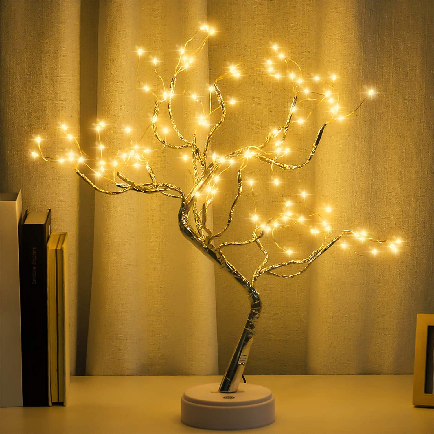Battery Powered USB LED Fairy Tree Light Copper Wire Home Party Xmas Decor Lamp 