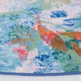 thumbnail image 4 of SAFAVIEH Paint Brush Reanna Floral Area Rug, Blush Pink/Green, 6'7" x 6'7" Round, 4 of 9