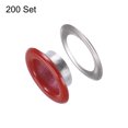 thumbnail image 3 of Juego de 200 ojales metálicos Unique Bargains 10mm con Arandelas Color rojo, 3 of 7