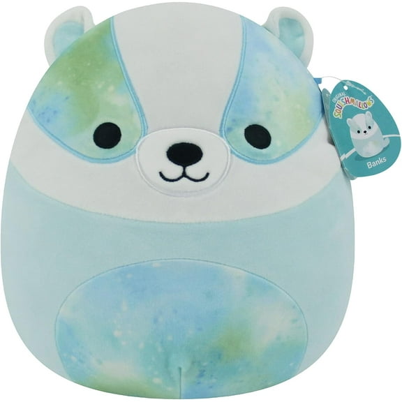 Squishmallows 12-Inch Banks Blue Badger - Medium-Sized Ultrasoft Official Kelly Toy Plush Modern