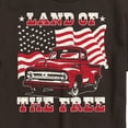 thumbnail image 2 of Instant Message - Land Of The Free Truck And Flag - Men's Short Sleeve Graphic T-Shirt, 2 of 5