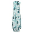 thumbnail image 4 of ICHUANYI Clearance Women Casual Loose Summer Printed Tank Dress Beach Sundress Crewneck Sleeveless Dresses(Green, L) ICHUANYI WER2023081402276, 4 of 5