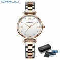 thumbnail image 2 of Women Watch Crrju Fashion Luxury Blue Watch For Women Casual Waterproof Quartz Ladies Stainless Steel Watch Relogio Feminino - Quartz Wristwatches, 2 of 6