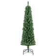 thumbnail image 5 of Costway Árbol de Navidad tipo lápiz de 150 cm con 295 puntas de ramas de alambre con memoria 110 luces LED para el hogar, 5 of 5