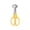 Yellow, variant on Stainless Steel Egg Cutter Separator, Yellow Kitchen Tool for Quail and Bird Eggs, Manual Slicer Opener with Easy-Grip Handles for Cooking
