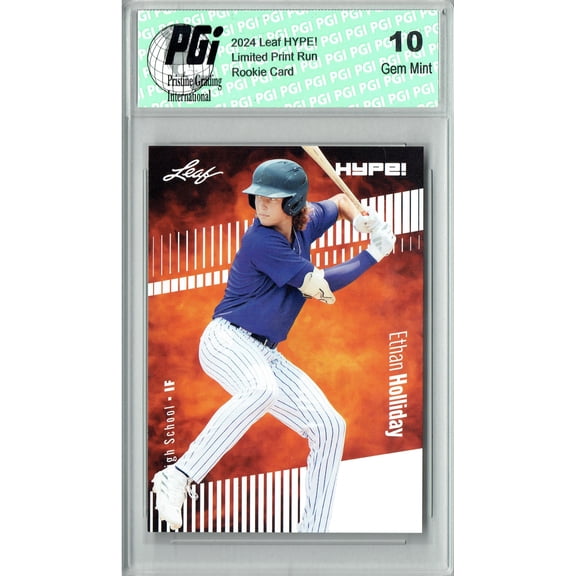 Ethan Holliday 2024 Leaf Hype #144A Only 5000 Made Rookie Card PGI 10