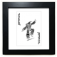 thumbnail image 1 of Black Joker Playing Cards pattern Mesa de pared con marco cuadrado negro, 1 of 4