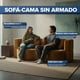 thumbnail image 4 of Sofacama Comprimido 2 plazas 200 x 100 x 68 cm para Sala Plegable Convertible Minimalista Multifuncional Bossa Zarya Naranja, 4 of 19