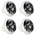 thumbnail image 1 of 4 Pcs Skull Knobs for Kitchen Cabinet Cupboard Dresser Bookcase Drawer Pulls Handles Round Home Decor, 1 of 5