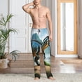 thumbnail image 2 of Honiee Lake Forest Dinosaur A for men - a sleek fusion of Straight Pajama Pants, versatile Lounge Pants, and cozy Sleepwear, all rolled into one-Medium, 2 of 6