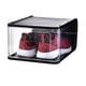 thumbnail image 3 of 5 cajas de zapatos desmontables, transparentes, apilables y de plástico, organizador de zapatos a prueba de polvo para el hogar y el dormitorio (tamaño pequeño, negro)., 3 of 5