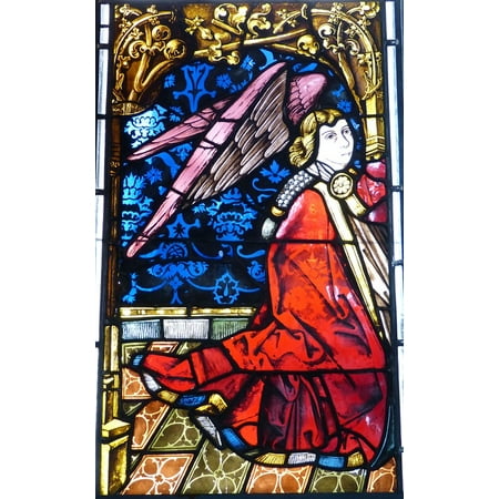 L N Stick Poster Of Window Church Stained Gl L N Stick Poster Of Window Church Stained Gl 24x16 Adhesive