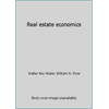 Real estate economics [Paperback - Used]