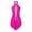 Hot Pink, variant on Hansber Women's Figure Skating Dance Dress Sleeveless Shiny Ice Roller Skating Dresses Cross Back Purple M