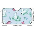 thumbnail image 2 of GZHJMY Car Front Windshield Sunshade UV Heat Protection, Foldable Auto Windshield Sun Visor for Sedan SUV Butterfly White Rabbit, Car Sunscreen Blocks UV Rays Heat 51x27.5inch Keep Vehicle Cool, 2 of 5