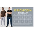 thumbnail image 7 of RICHCOIN Short Sleeve Top for Men Athletic Workout Summer Top Brown Casual Ribbed Round Neck Tee Shirt M, 7 of 7
