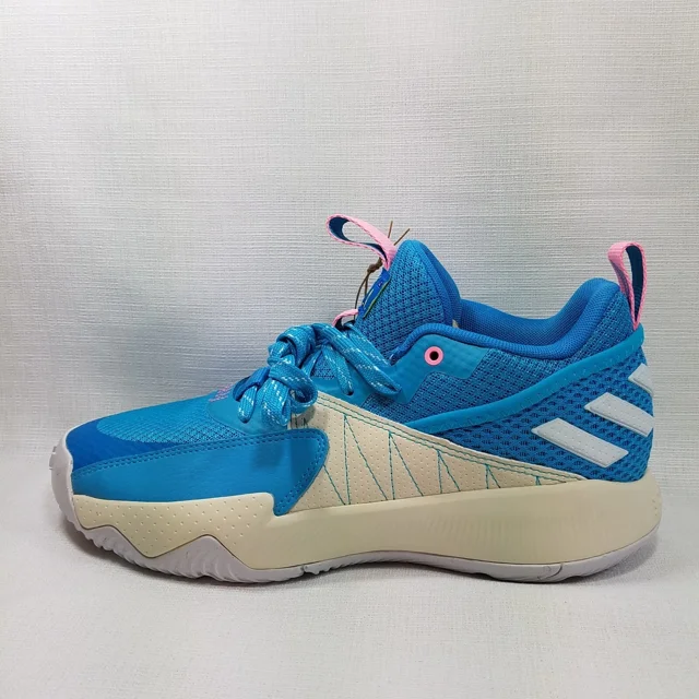 NEW Men's 8.5 Adi-das Dame Certified Extply 2.0 Basketball Shoes Cyan GV9587
