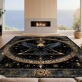 thumbnail image 2 of Design&I 4'x6' Ultra Soft Area Rug, Crow Runes Raven Pentagram Mystical Rune Inscriptions Doormat None Fluffy Washable Non Shedding for Bedroom Living Room Home Office, 2 of 7