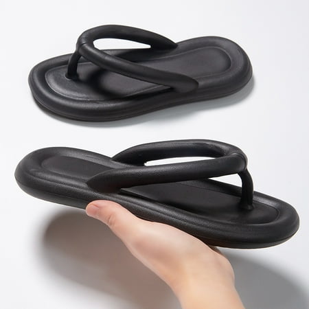 

Flip-flops Outdoor Women‘s fashionable outer wear soft bottom thickened heel couple‘s flip-flops beach sandals for men