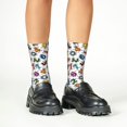 thumbnail image 4 of Fuzoiu Colorful Numbers Print Kids Socks For Boys Girls,Grip Crew Socks with Non Slip,Lightweight Stretch Crew Socks,Toddlers Crew Boot Socks, 4 of 5