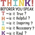 thumbnail image 1 of 2 hojas de pegatinas de pared de PVC coloridas "Think Be for e You Speak", vinilo decorativo para pared con citas motivacionales inspiradoras, calcomanías de pared extraíbles., 1 of 8